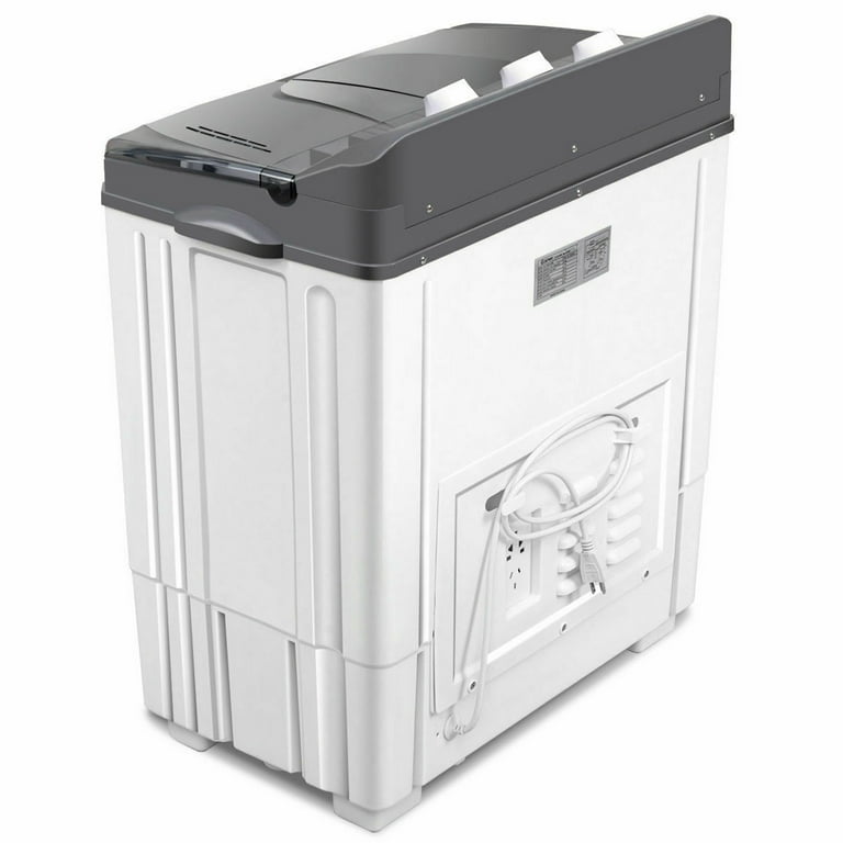 Gymax Electric Mini Portable Washing Machine, Small Twin Tub 20lbs