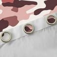 thumbnail image 4 of Manfei Camo Blackout Curtains,Rustic Outdoor Curtains Pack of 2 (38x45 Each),White Brown Red Window Curtains For Kids,Luxury Bedroom Decor, 4 of 6