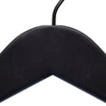 thumbnail image 2 of NAHANCO #20217BH 17" Black Wooden Top/Shirt Hangers with Black Hook (Pack 0f 100), 2 of 6
