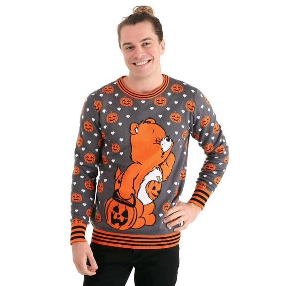 Adult Care Bears Trick-or-Sweet Bear Halloween Sweater