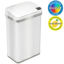 iTouchless 4-Gal Multifunction Sensor Trash Can, Pearl White