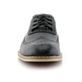 thumbnail image 3 of Ferro Aldo Josh MFA19278PL Men's Classic Long Wing Duo-Texture Oxford Dress Shoes, in Grey, Men's Size 7, 3 of 7