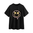 thumbnail image 3 of Avanova Womens Graphic Letter Print Short Sleeve T-Shirts Crewneck Casual Summer Cute Tees Tops, 3 of 7