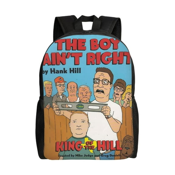 King Of The Hill Hank Lightweight Backpack Daypack Large Capacity Backpacks Adjustable Shoulder Straps Bags Travel Hiking