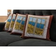 thumbnail image 5 of Ambesonne Beach Throw Pillow Cover 4 Pack, Tropical Scenery Holiday, 16", Cream Blue White, 5 of 5