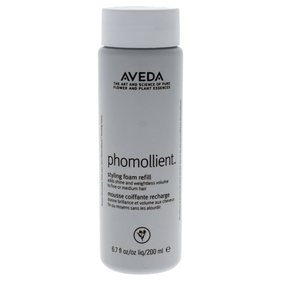 Aveda Phomollient Styling Foam Refill Adds Shine and Weightless Volume to Fine Hair 6.7 oz