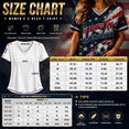 thumbnail image 3 of 2026 Mexico Women Football Fan Jersey Patriotic Flag Print Short Sleeve V Neck Sport Tee Casual Match Watch Party Shirts Dark Green S, 3 of 4