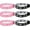 3 Black + 3 Pink, variant on 6PCS WWJD Bracelet for Women Men, Christian Gifts Wristbands, WWJD Rubber Bracelets - What Would Jesus Do Bracelet