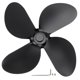 thumbnail image 1 of 4 Blade Fireplace Fan Replacement Parts Stove Accessories Black, 1 of 4
