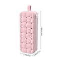 thumbnail image 3 of Soft Silicone Quilted Grids Zipper Pencil Case, Durable and Flexible Storage Pouch for Pens and Stationery, Lightweight and Easy to Clean for Office, Travel, and Daily Organization, 3 of 5