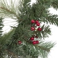 thumbnail image 3 of Northlight Pre-Lit Battery Operated Artificial Christmas Garland - 6' x 9" - LED Cool White Lights, 3 of 3