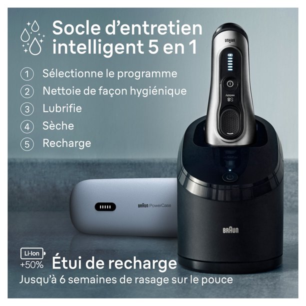 Braun Series 8 Electric Shaver for Men, with 4+1 Shaving Elements