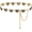 Heart Gold Fits Waist 36to41inch, variant on Women's Western Chain Belt Boho Waist Chain Chunky Metal Belts for Dresses