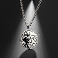 thumbnail image 4 of EUEAVAN Greek Mythology Pendant Necklace Stainless Steel Pendants Jewelry Vintage Choker, 4 of 5