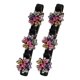 thumbnail image 2 of Pinza para el cabello Crystal Stone para mujer | Diseño de doble capa de metal brillante tejido | 3 mini clips para peinados versátiles | Pasador de purpurina de moda | 1 pieza | Uso diario y en, 2 of 8