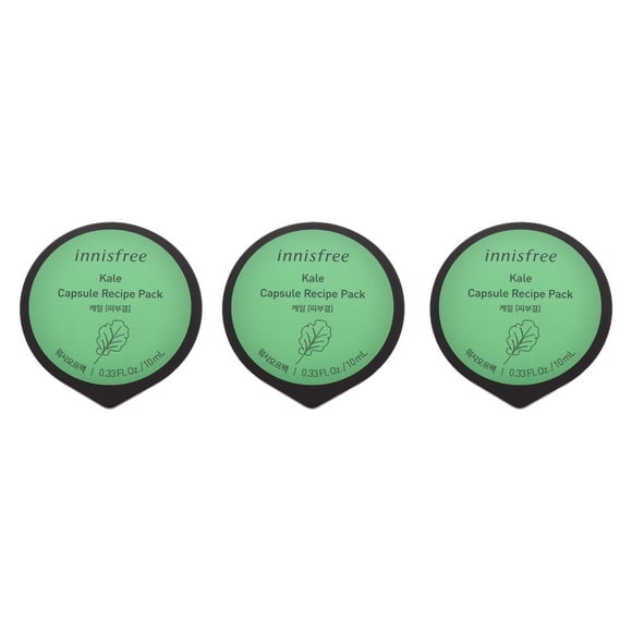 Mascarilla en Paquete con receta en cápsulas Innisfree Kale unisex mascarilla 0.33 oz Paquete de 3
