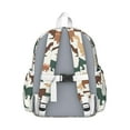 thumbnail image 3 of Cute Dinosaur Pattern Backpack for School,Cute School Bag,Schoolbag with Adjustable Shoulder Straps & Padded Back,13.4"x11"x4.7", 3 of 6