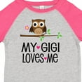 thumbnail image 4 of Inktastic My Gigi Loves Me Girl Owl Girls Toddler T-Shirt, 4 of 5