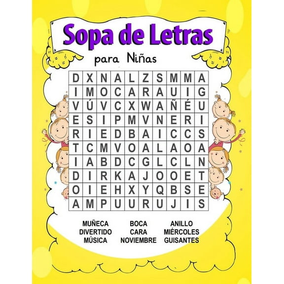 Sopa de Letras para Niñas: 6-8 años Juego didácticos, Entrena la Memoria y la Lógica - Diversión para las vacaciones (Paperback)