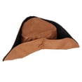 thumbnail image 2 of 1 pieza de accesorios de sombrero de pirata regalo novedad te Vintage marrón tricornio para hombres mujeres disfraz Halloween Festival Baoblaze Sombrero pirata, 2 of 8