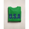 thumbnail image 3 of Usa Deep Blue Banner Sweatshirt Women -Image by Shutterstock, Female 4X-Large, 3 of 4