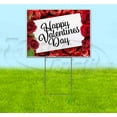 thumbnail image 1 of Happy Valentines Day (18" x 24") Yard Sign, Includes Metal Step Stake, 1 of 6