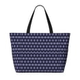 thumbnail image 2 of Easygdp Purple and Blue Squares Bolsa de Viaje de Playa de Gran Capacidad, Bolsa Tote Perfecta para la Playa, Escapadas de Fin de Semana y Viajes, 2 of 7