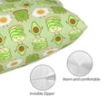 thumbnail image 3 of Kdxio Cotton Pillow Cases 16"x24" Pillowcases,Soft and Breathable Bedroom Pillow Cases-Avocado And Toast-No Pillow Core, 3 of 5
