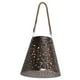 thumbnail image 3 of Linterna solar colgante de hierro forjado hueco impermeable proyector de luz decorativa para patio, 3 of 8