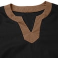 thumbnail image 6 of LEKWK Renaissance Shirt Men Long Sleeve Retro Lace Up Shirts Pirate Medieval Viking Tops Halloween Party Costume Without Belt, 6 of 6