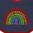 thumbnail image 4 of Inktastic Rainbow Pi for Pi Day Boys or Girls Baby Bib, 4 of 4