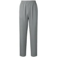 thumbnail image 2 of zaveiop Women's Petite Relaxed-Fit Cozy Lounge Pants - High Rise Wide Leg Soft Stretch Sweatpant with Pockets (Grey, L), 2 of 5