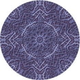 thumbnail image 1 of Ahgly Company Indoor Round Patterned Plum Purple Area Rugs, 5' Round, 1 of 6