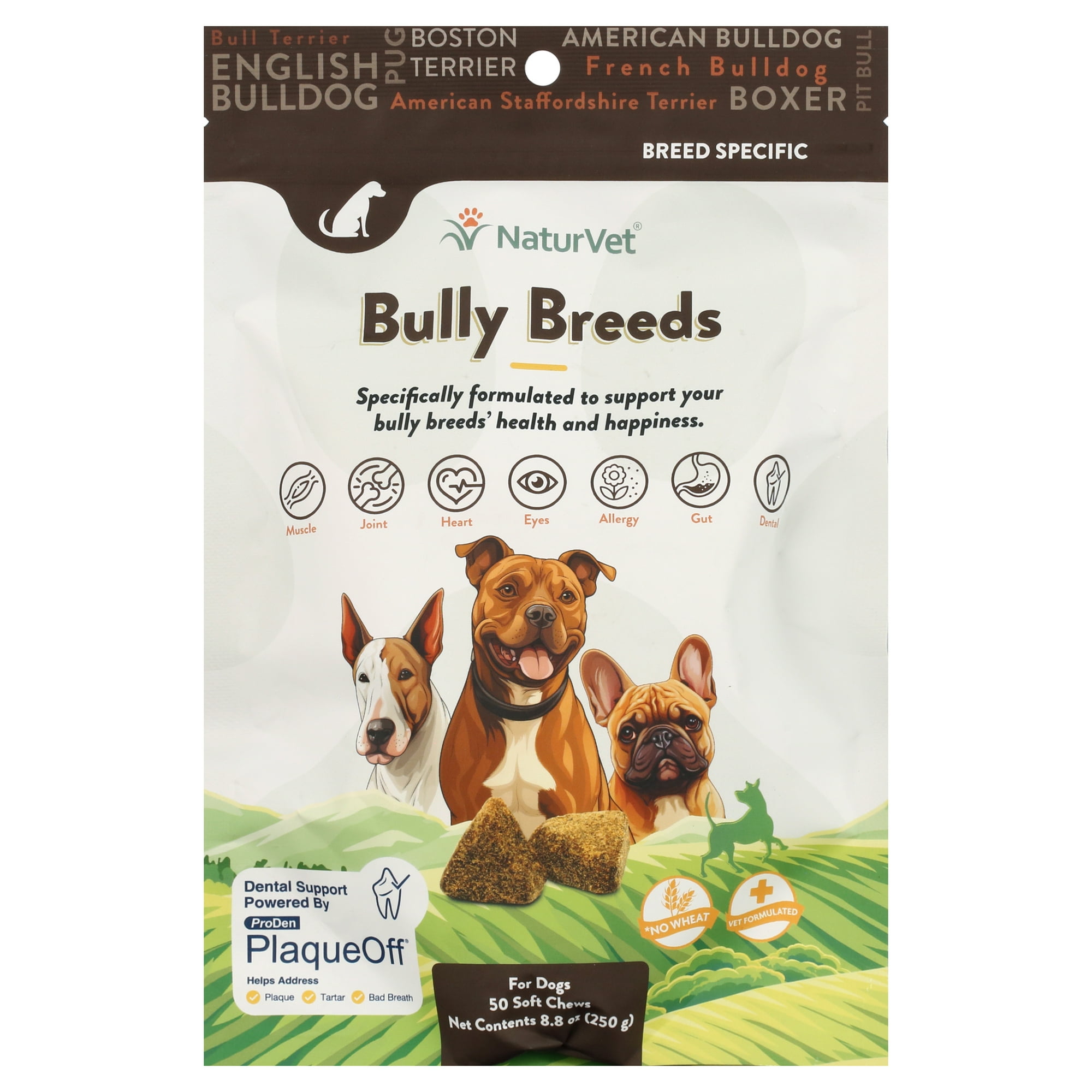 NaturVet Breed Specific "Bully Dog" Soft Chew Supplements
