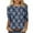 Multicolor Plus Size Blouse for Women_v, variant on CYMMPU Loose Fit Round Neck Flower Pattern Fall Fashion Shirts Spring Tunic Tops 3/4 Sleeve Blouses for Women Dressy Casual Lightweight Basic T-Shirts Multicolor M