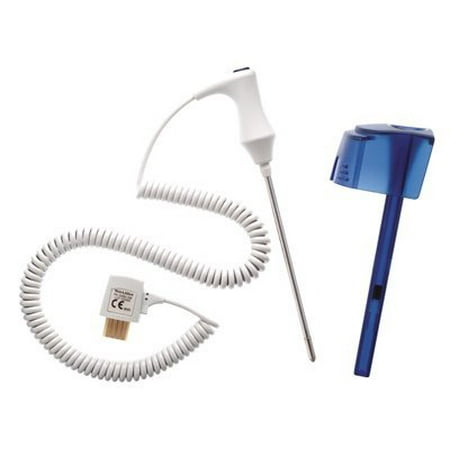 Four Paws Thermometer SureTemp Oral Blue Well Probe and Well Kit ''4 Foot Oral Reusable Probe, 1 Count'' ()
