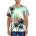 thumbnail image 4 of Haiem Hip Hop Hipster Baseball Jersey Button Down Shirts Sports Uniforms Men Women Jersey(Tropical Summer Palm,4X-Large), 4 of 9