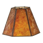 B&P Lamp Supply Mica Panel, Mini Hexagon Shade, 3"(T) X 6"(B) X 4.25"(H)