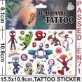 thumbnail image 5 of 1 pieza de tatuajes temporales de Spidey y sus increíbles amigos para fiestas de cumpleaños de niños, lindos tatuajes adhesivos decorativos, 5 of 5