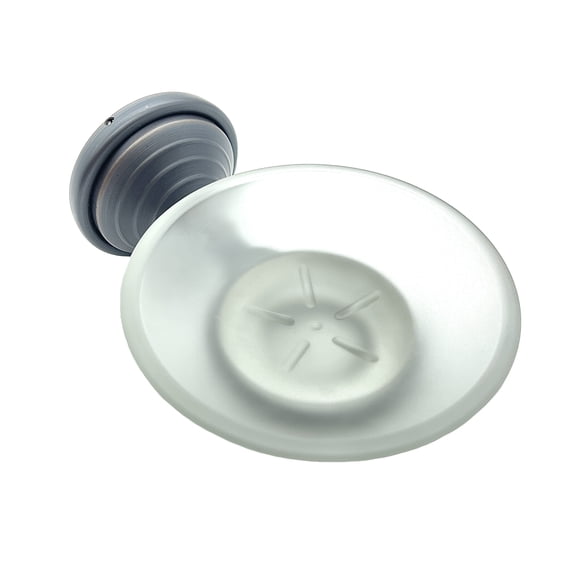 Better Home Products 0606ORB Wall Mount Glass Soap Dish Holder Oil Rubbed Bronze