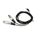 thumbnail image 1 of Divisor De Audio Para Auriculares, Cable Xlr De ángulo Recto De Plástico Xlr De ángulo Recto Con Alta Velocidad De Transmisión Para Cámaras, 1 of 7