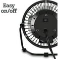 thumbnail image 3 of Tutuviw 4 inch Personal Fan Table Fan USB Powered Fan, Blue, 3 of 8