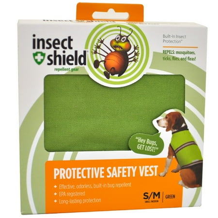Insect Shield Protective Safety Vest Small/Medium, Green