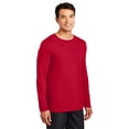 thumbnail image 5 of Gildan Softstyle Cotton Long Sleeve T-Shirt, Adult’s Narrow Width Side Seam Red Tee, 3 Pack, S, 5 of 5