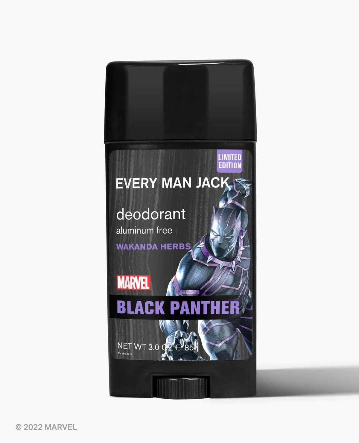 Every Man Jack Marvel Black Panther Deodorant Aluminum Free Wakanda