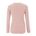 thumbnail image 6 of Bovemsi Women's V Neck Sweater Long Sleeved Solid Color Pullover with A Base Shirt Spring and Autumn Loose Sweater Top, Pink Summer Women's Long Sleeve T-Shirts, XL, 6 of 9