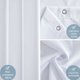 thumbnail image 3 of HANNN | 1 pieza Cortina de ducha Tela impermeable antimoho Cortinas de ducha de poliéster grandes lavables para bañera o baño Blanco 120x200cm, 3 of 5