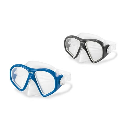 Intex Reef Rider Swimming Diving Mask & Easy Flow Snorkel Set for Ages 14+,