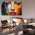thumbnail image 6 of Abstract Art Modern Decorative Painting Close-up Of Face Framed Canvas Poster Bedroom Decor Sports Landscape Office Room Decor Gift,Frame-style,28×41inch (70×105cm), 6 of 8