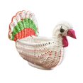 thumbnail image 1 of Cesta de frutas, frutero, recuerdos de fiesta, cesta de pan rústica decorativa hecha a mano para Pavo real, 1 of 9
